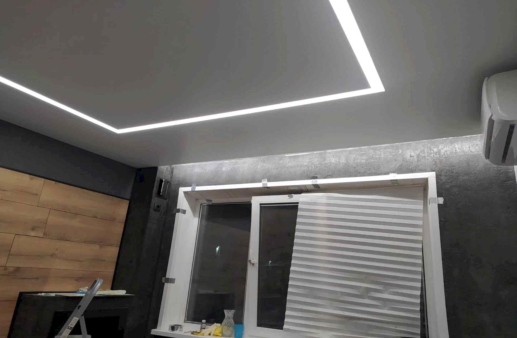 Световые линии квадратом