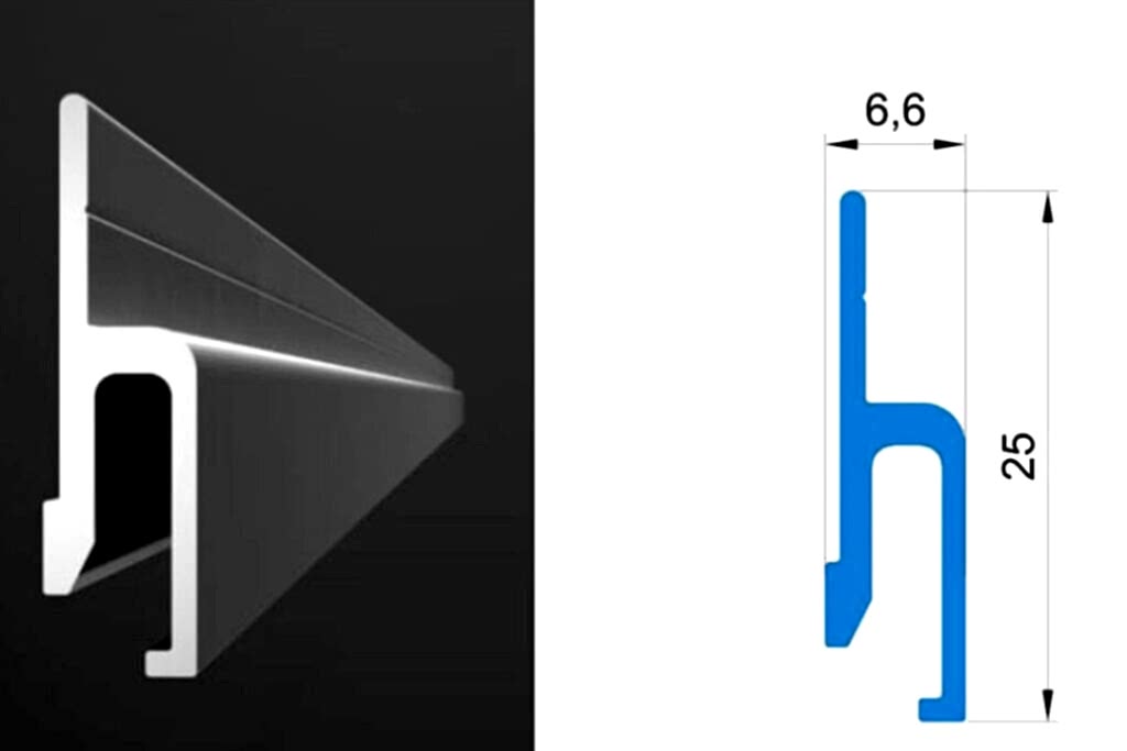 Профиль для натяжного потолка шток